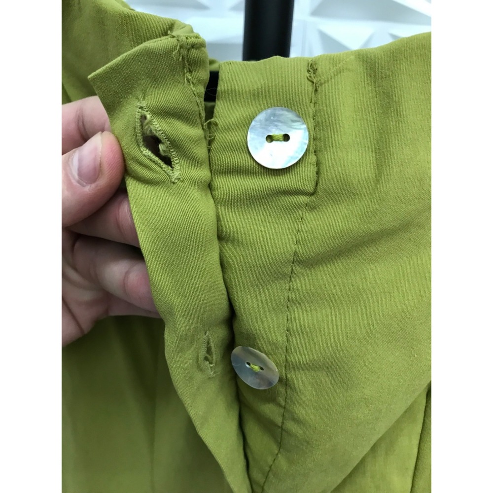 Paloma Wool Womens Short Sleeve Sheath Dress XS/34 Green Viscose Blend - Picture 4 of 8